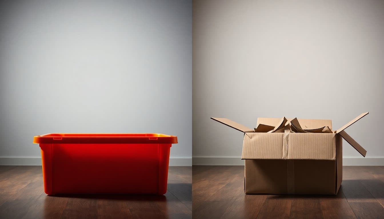 Plastic Moving Totes vs Cardboard Boxes: Full Cost Comparison